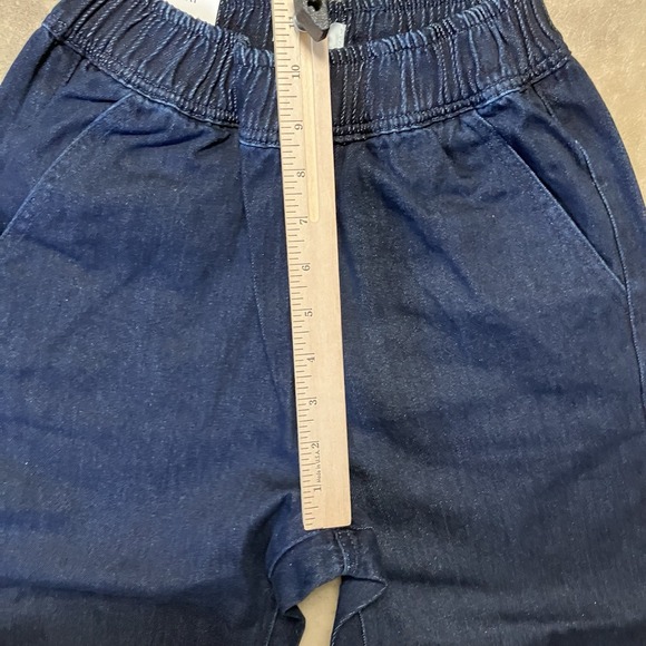 We‎ Wore What Revolve Denim Jogger Womens SIze XS Indigo Raw Blue Jeans - Picture 4 of 14